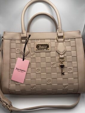 Juicy Couture Miss Independent Tote Bag Sandstone NWT